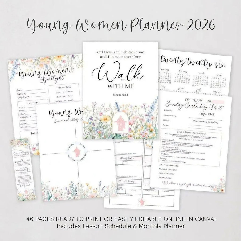 2026 LDS Young Women Planner