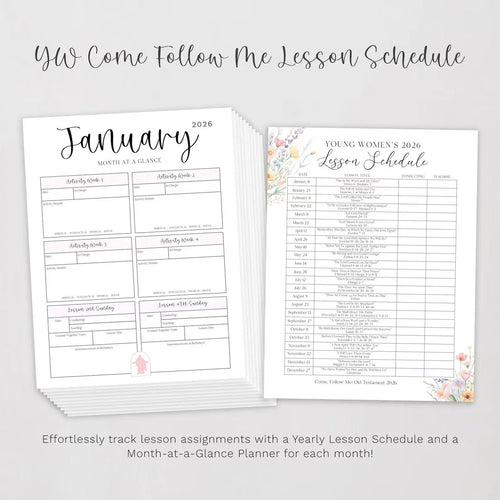 2026 LDS Young Women Planner