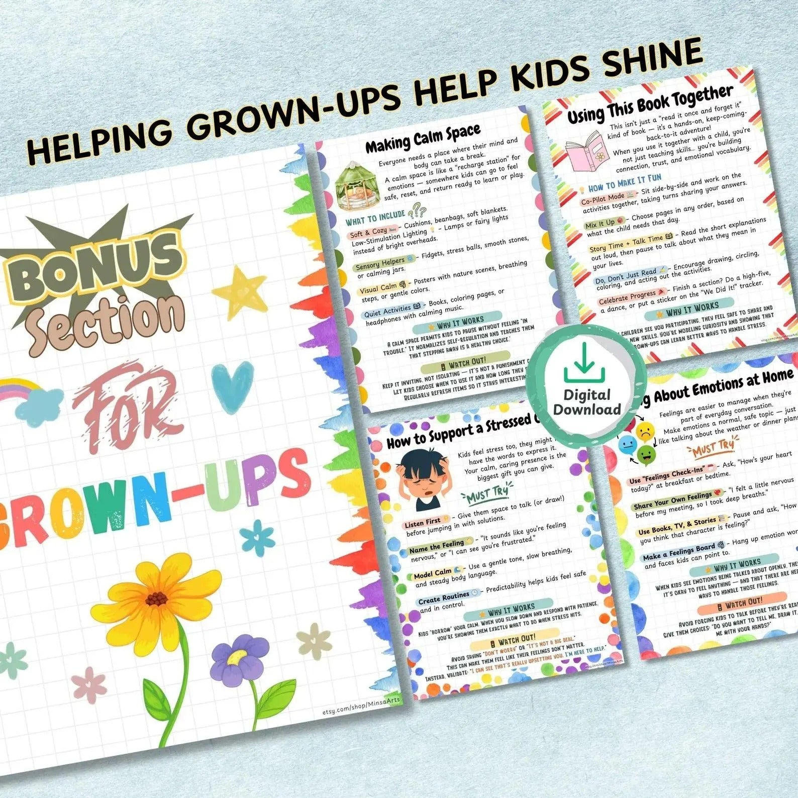 Kids Coping Skills Workbook | Emotional