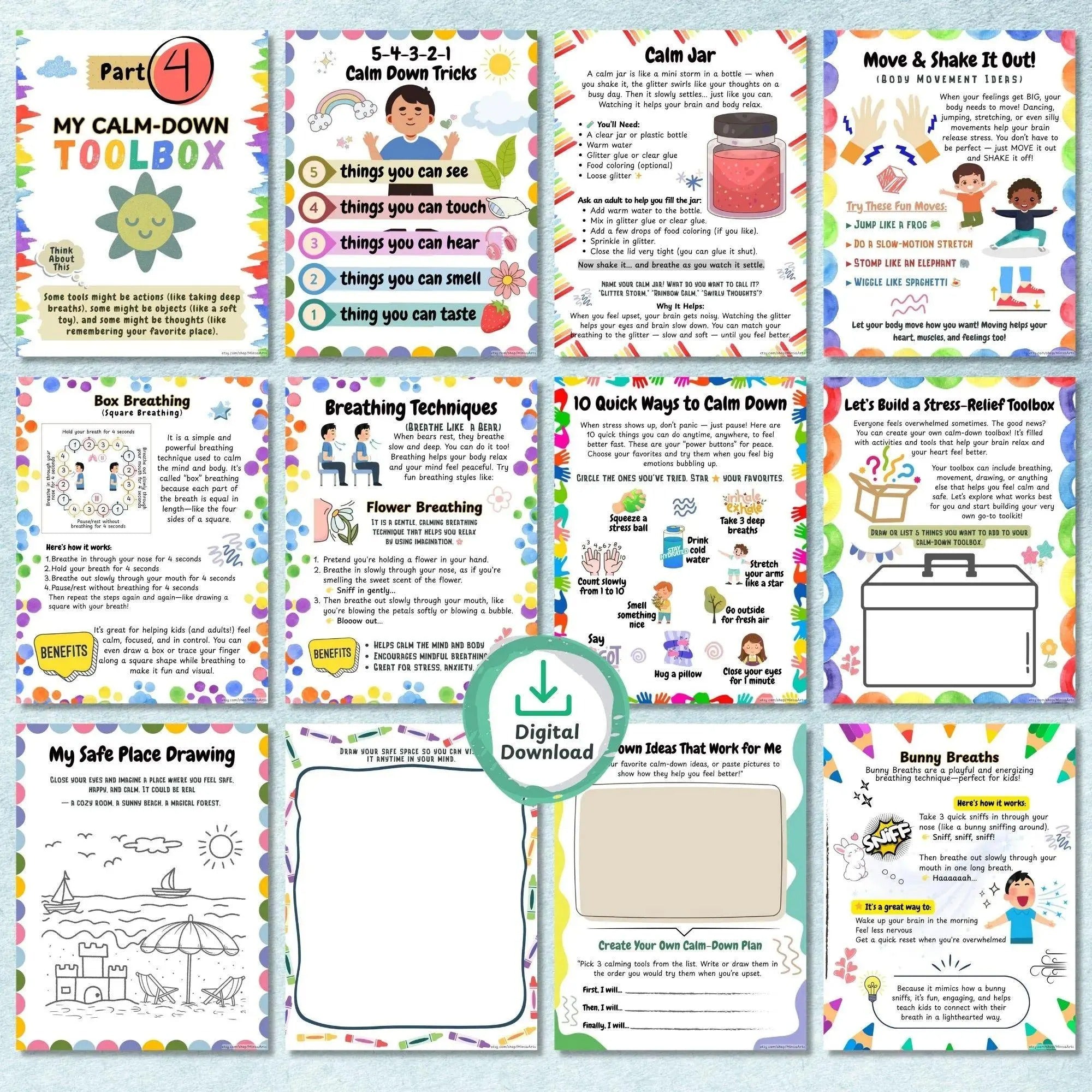 Kids Coping Skills Workbook | Emotional