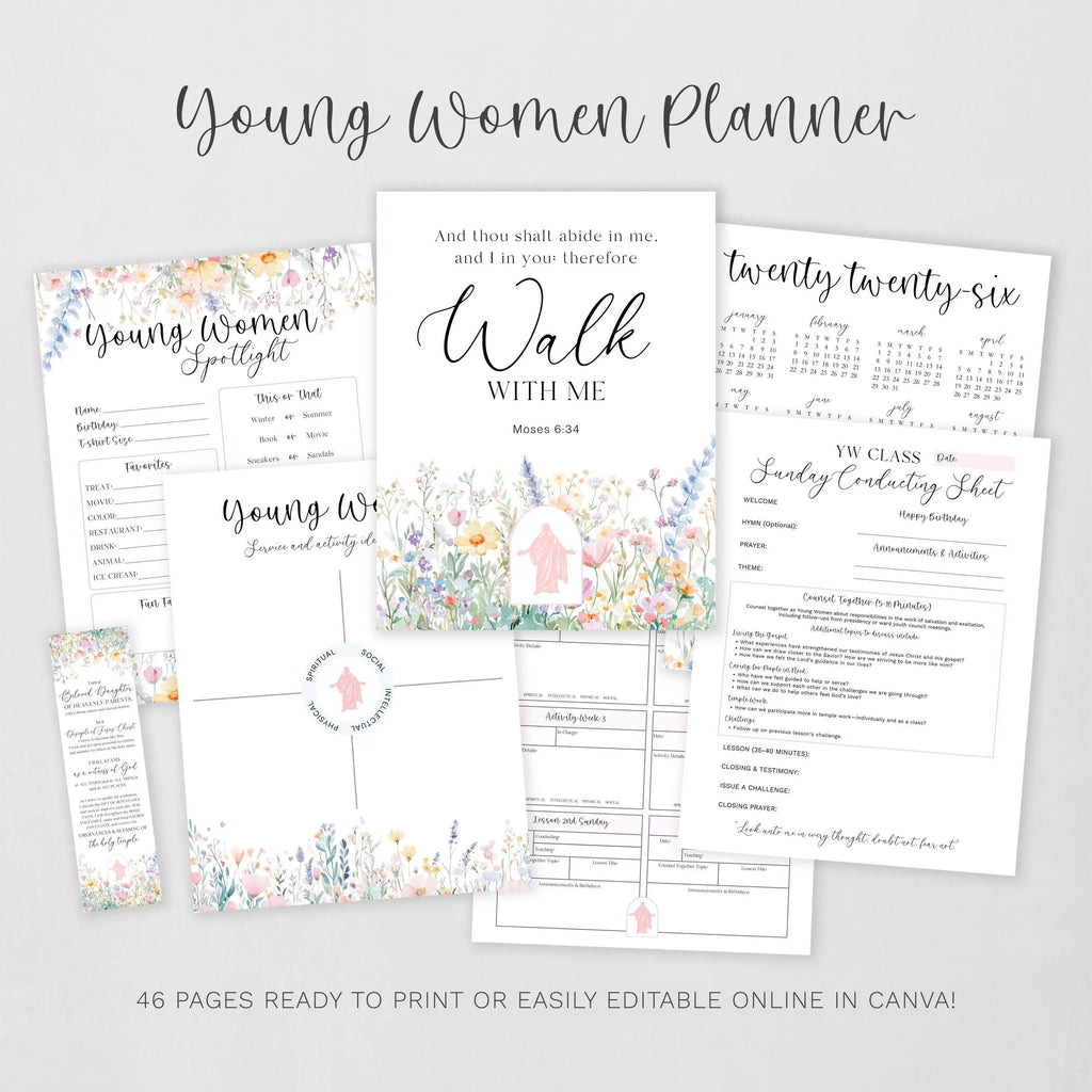 2026 LDS Young Women Planner