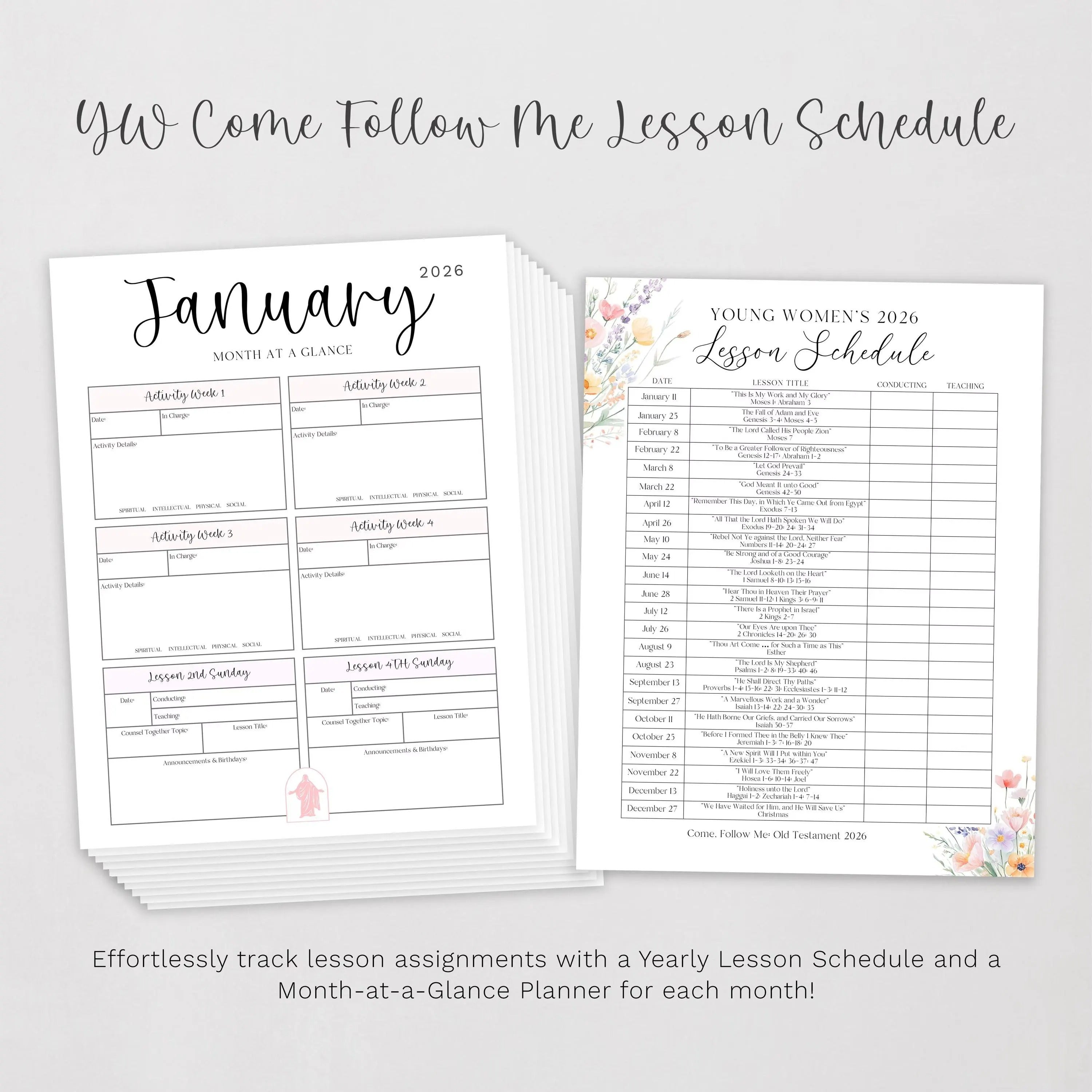 2026 LDS Young Women Planner