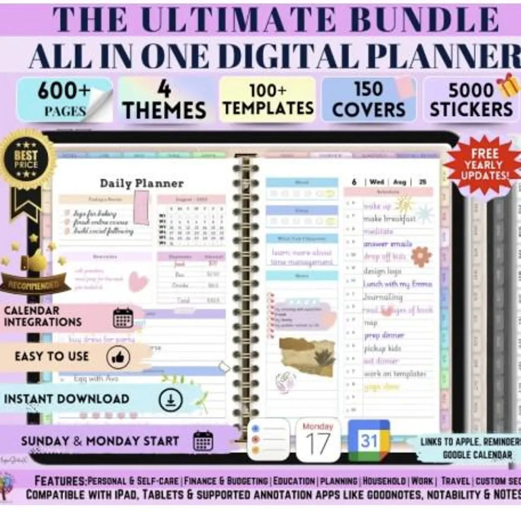 Planner 2026, 2027, 2028 Digital