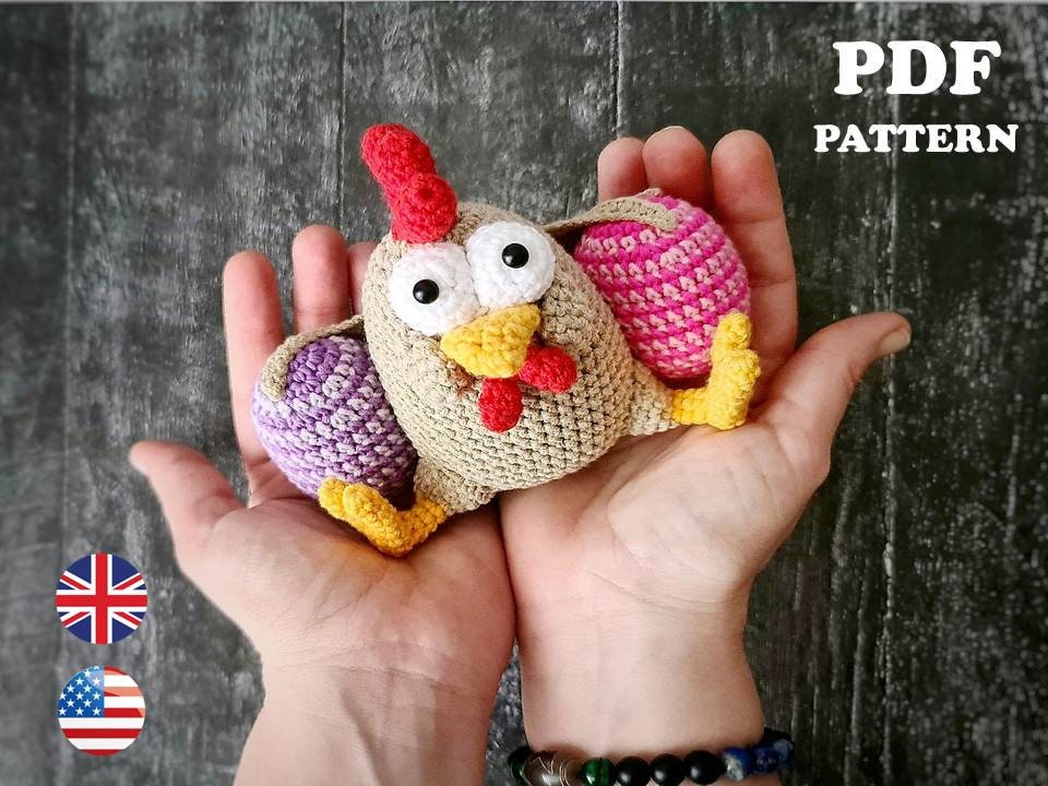 Amigurumi Chicken Crochet Pattern – Cute Farm Chicken Plush DIY